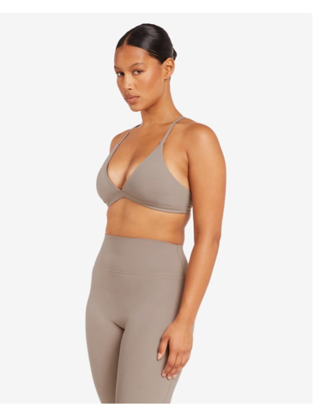 Women's CSB Beige Form Noa Crop Sports Bra L - Picture 3 of 8
